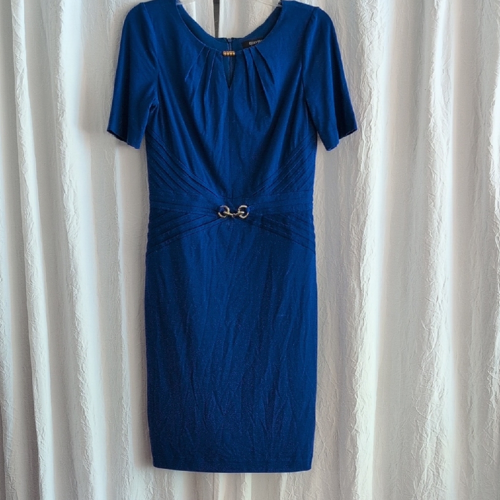 Ellen Tracy Royal Blue Midi Dress